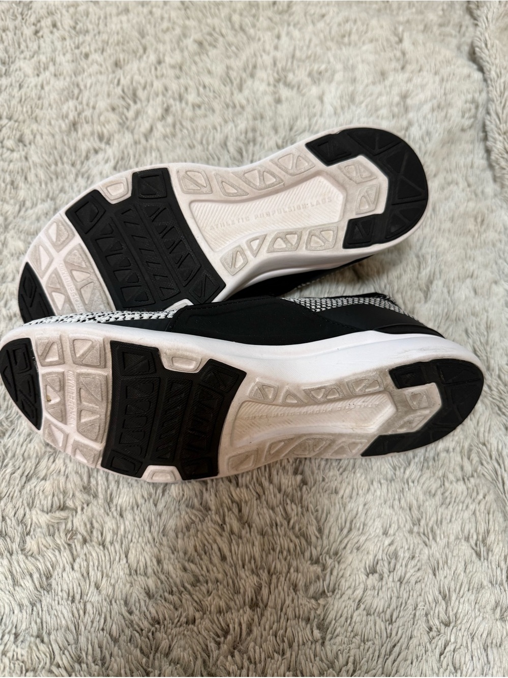 APL Slip-On Knit Sneakers in Black & White - Picture 5 of 11